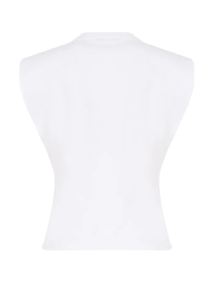 T-SHIRT BIANCA CON LOGO